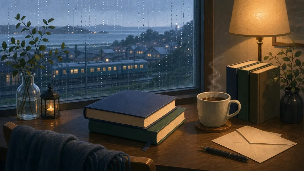 雨の日に読みたい小説おすすめ4選|家で静かに浸る読書ガイド のアイキャッチ画像